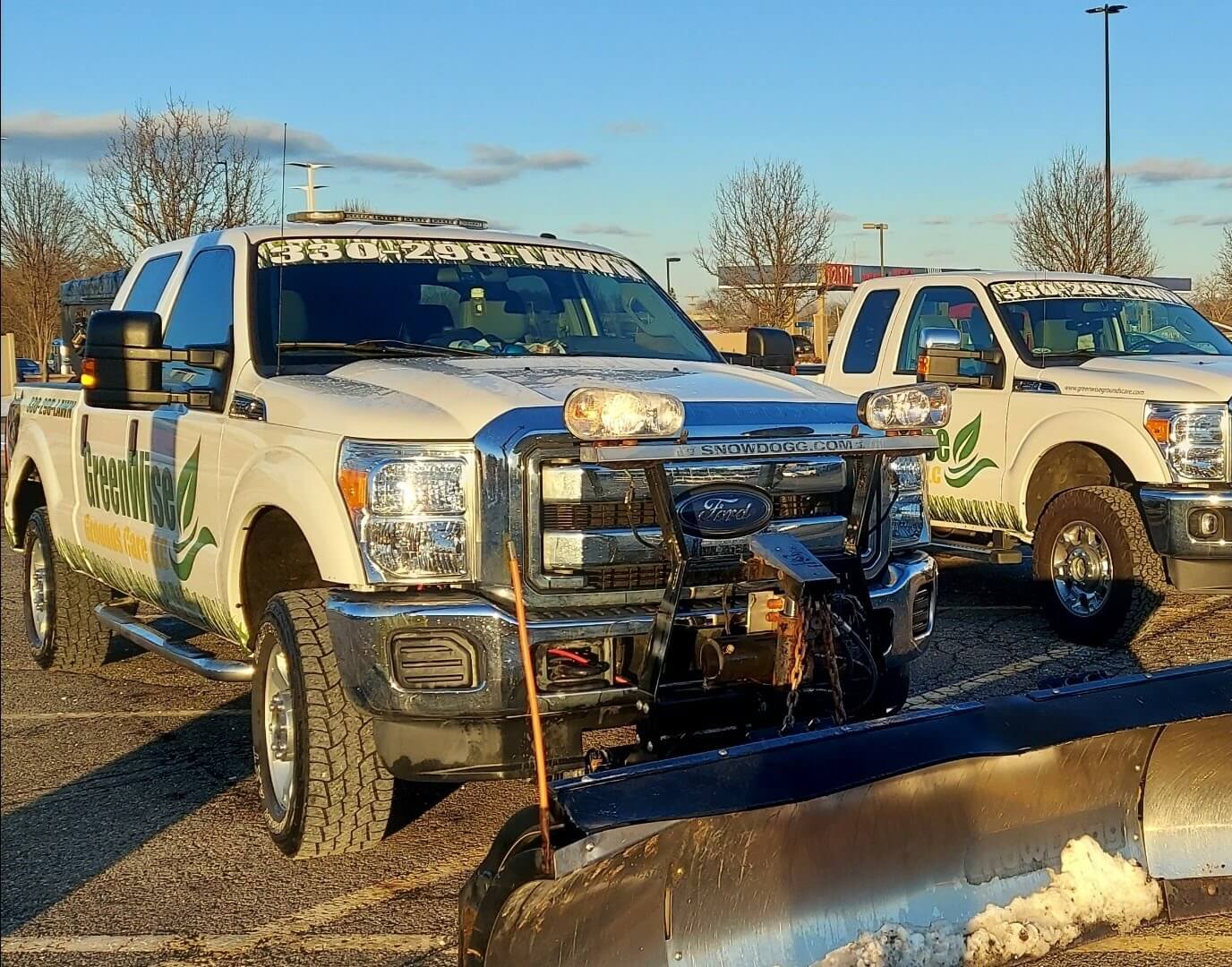 commercial snow plowing